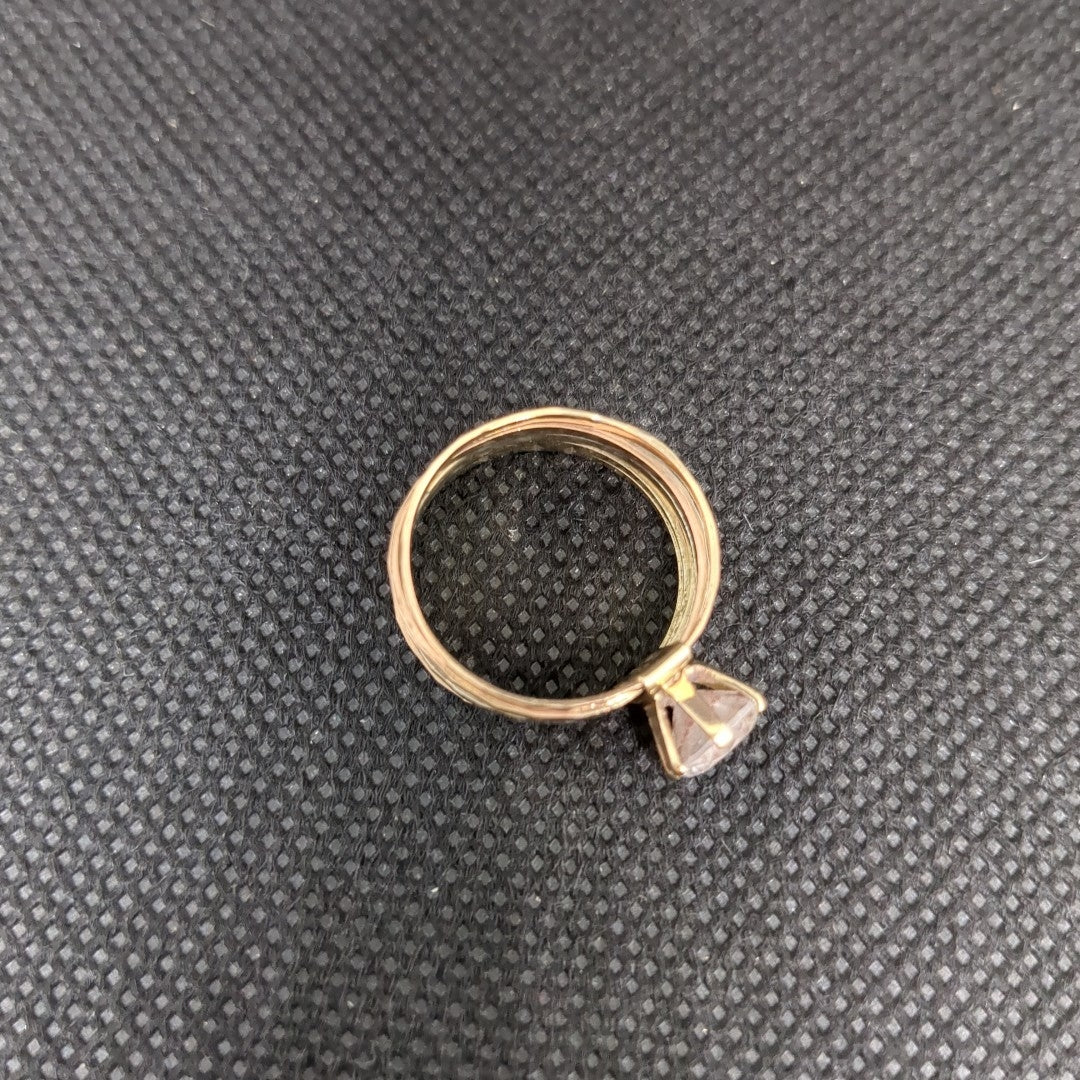ANILLITO, SOLITARIO ORO 10 K 3.5 GRMS (SEMINUEVO)