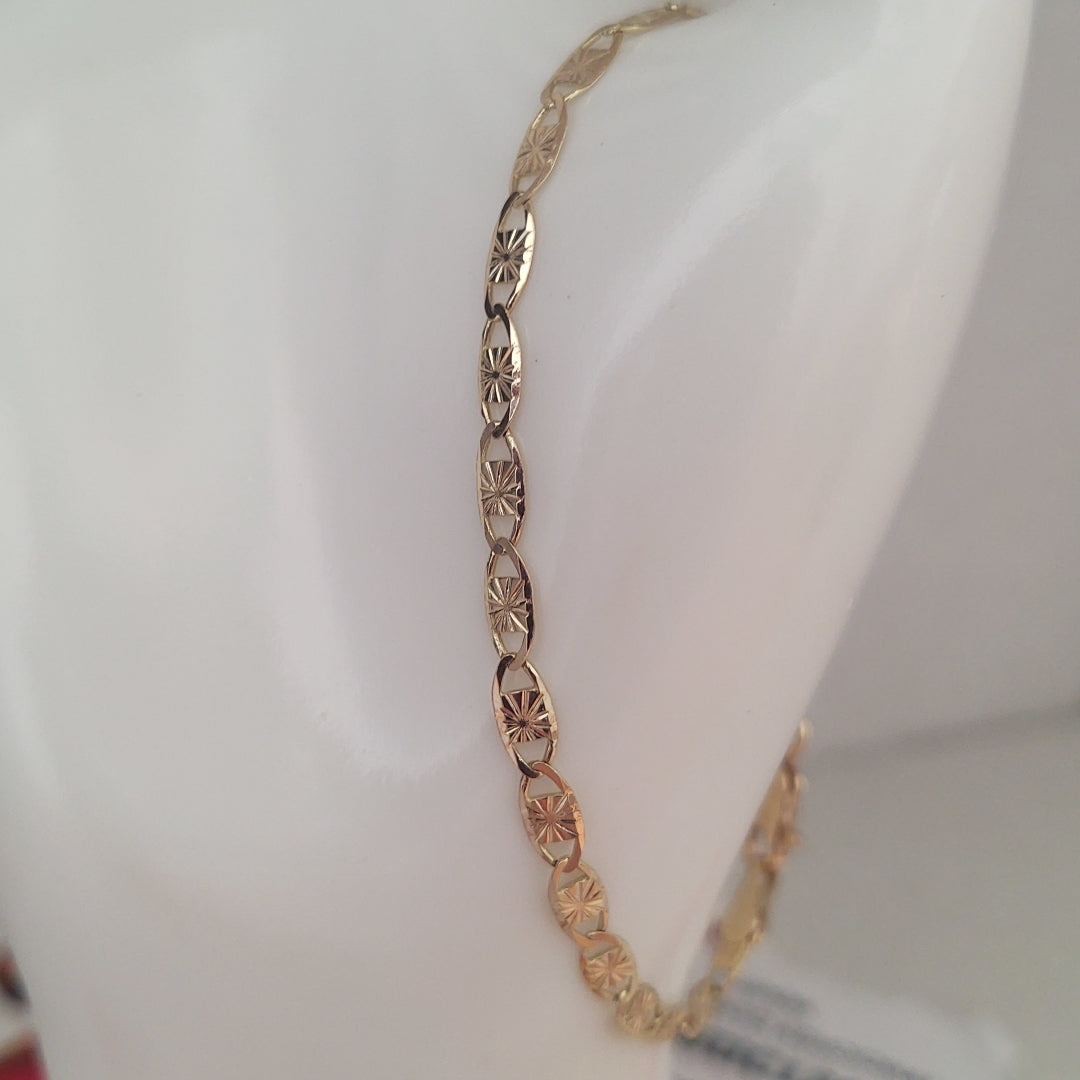 PULSERAS GUCHI ORO 14K 18 CM 2.9 GR (NUEVO)