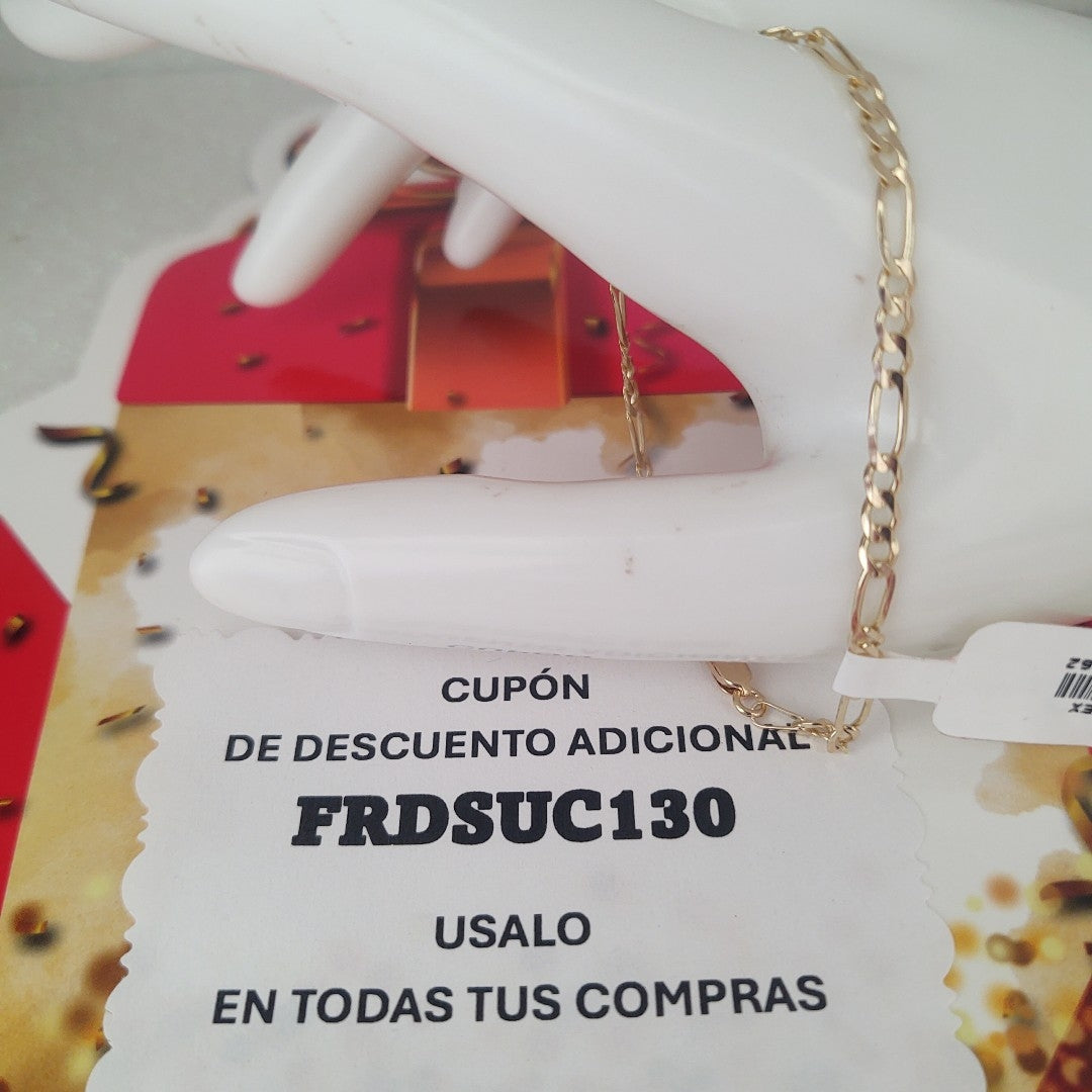 PULSERAS 3X1 ORO 14K 18 CM 2.9 GR (NUEVO)