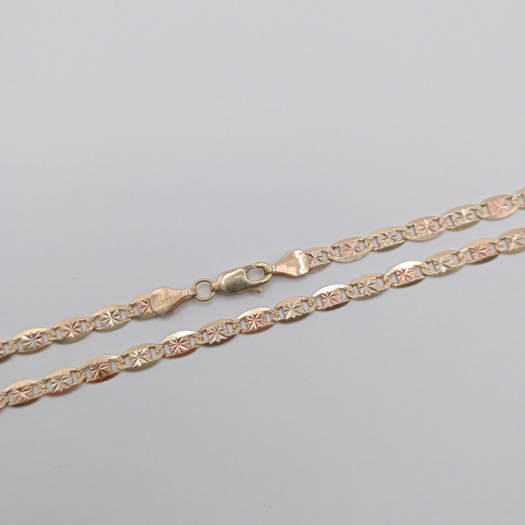CADENA ORO COMBINADO 14 K 9.5 GRMS (SEMINUEVO)