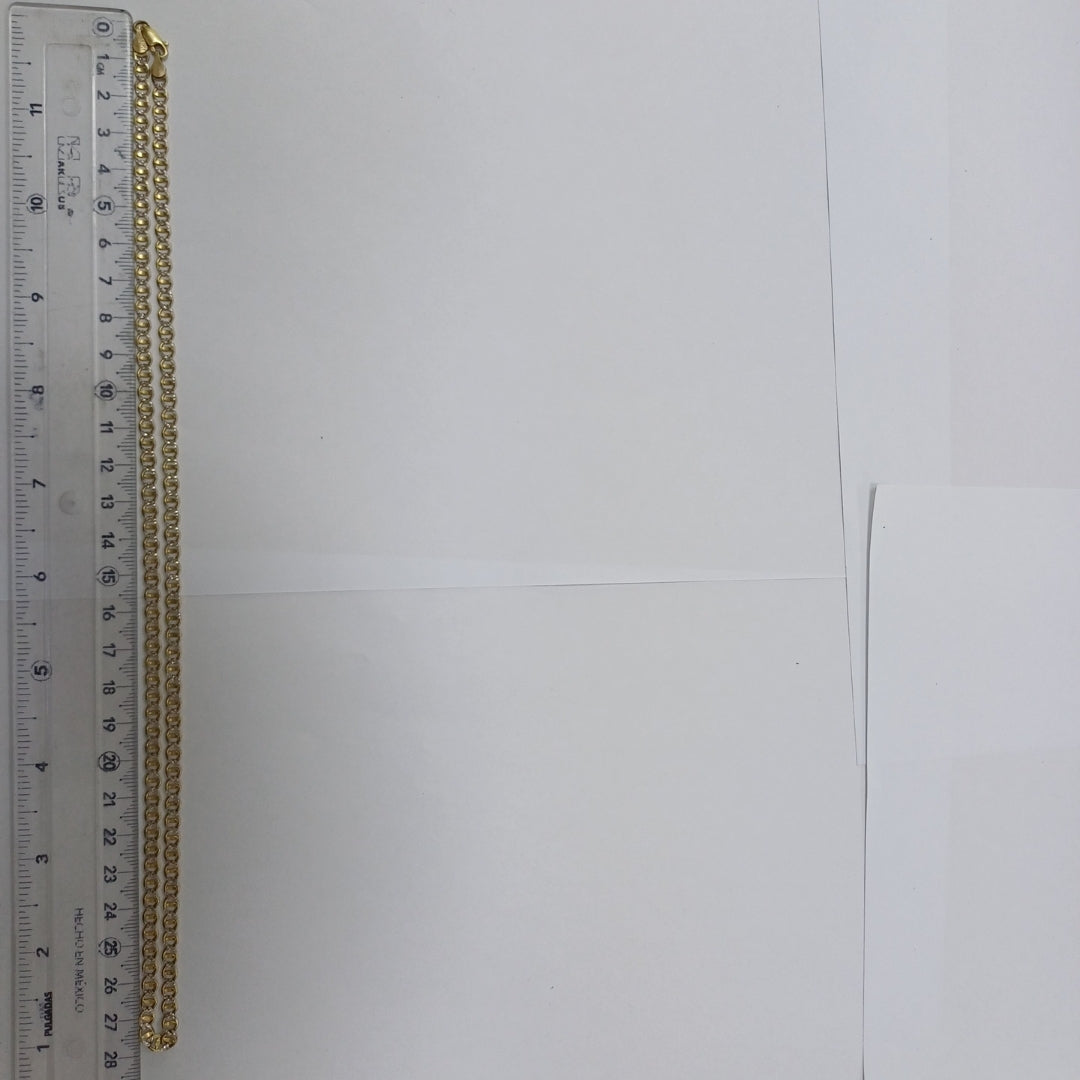 CADENA ORO,RODIADO 14 K 9,90 GRMS (SEMINUEVO)