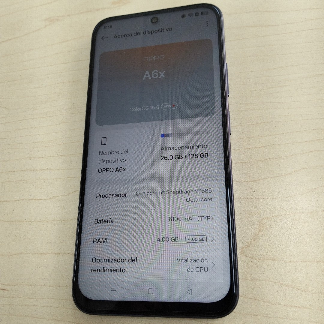CELULAR OPPO A6X CPH2819 (2025) 128 GB 4 GB RAM (SEMINUEVO)
