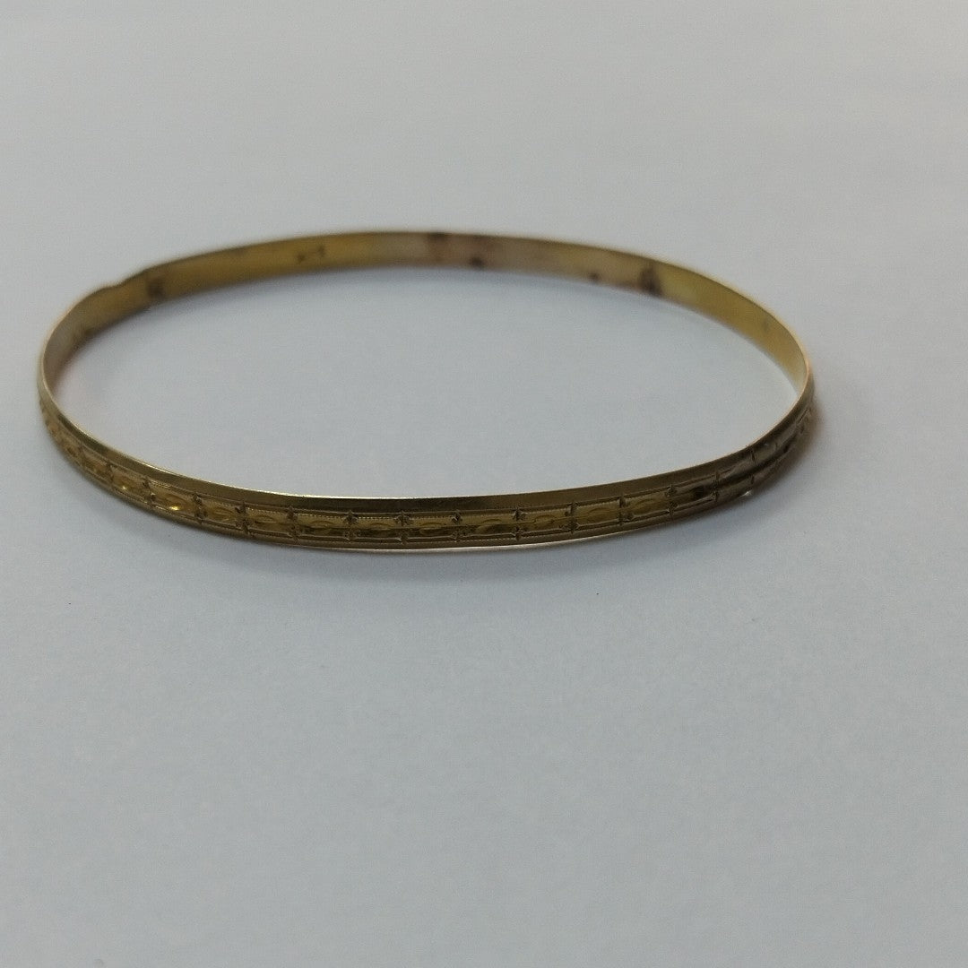 PULSERA RIGIDA ORO 10 K 6,50 GRMS (SEMINUEVO)