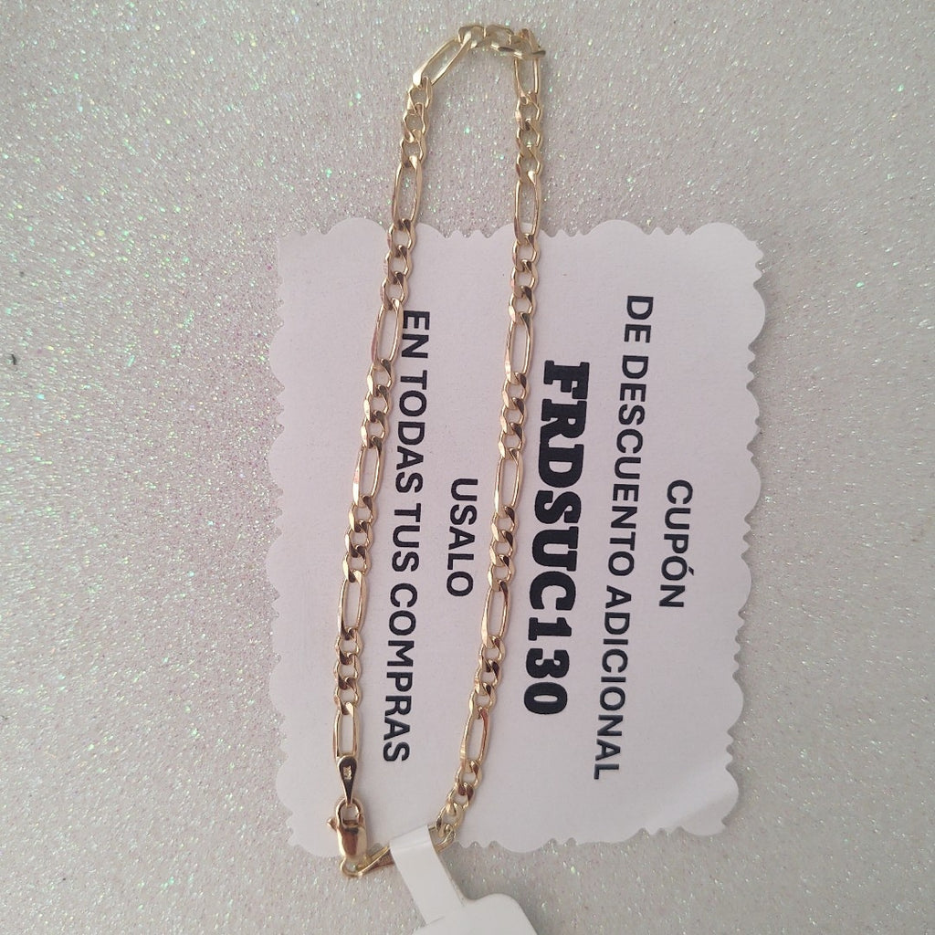 PULSERAS 3X1 ORO 14K 21 CM 3.3 GR (NUEVO)