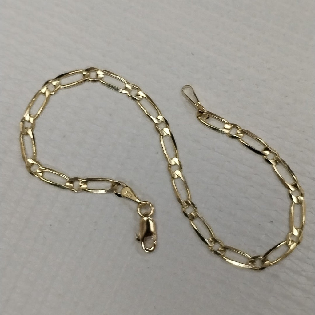 PULSERAS 1X1 ORO 14K 18 CM 2.7 GR (NUEVO)
