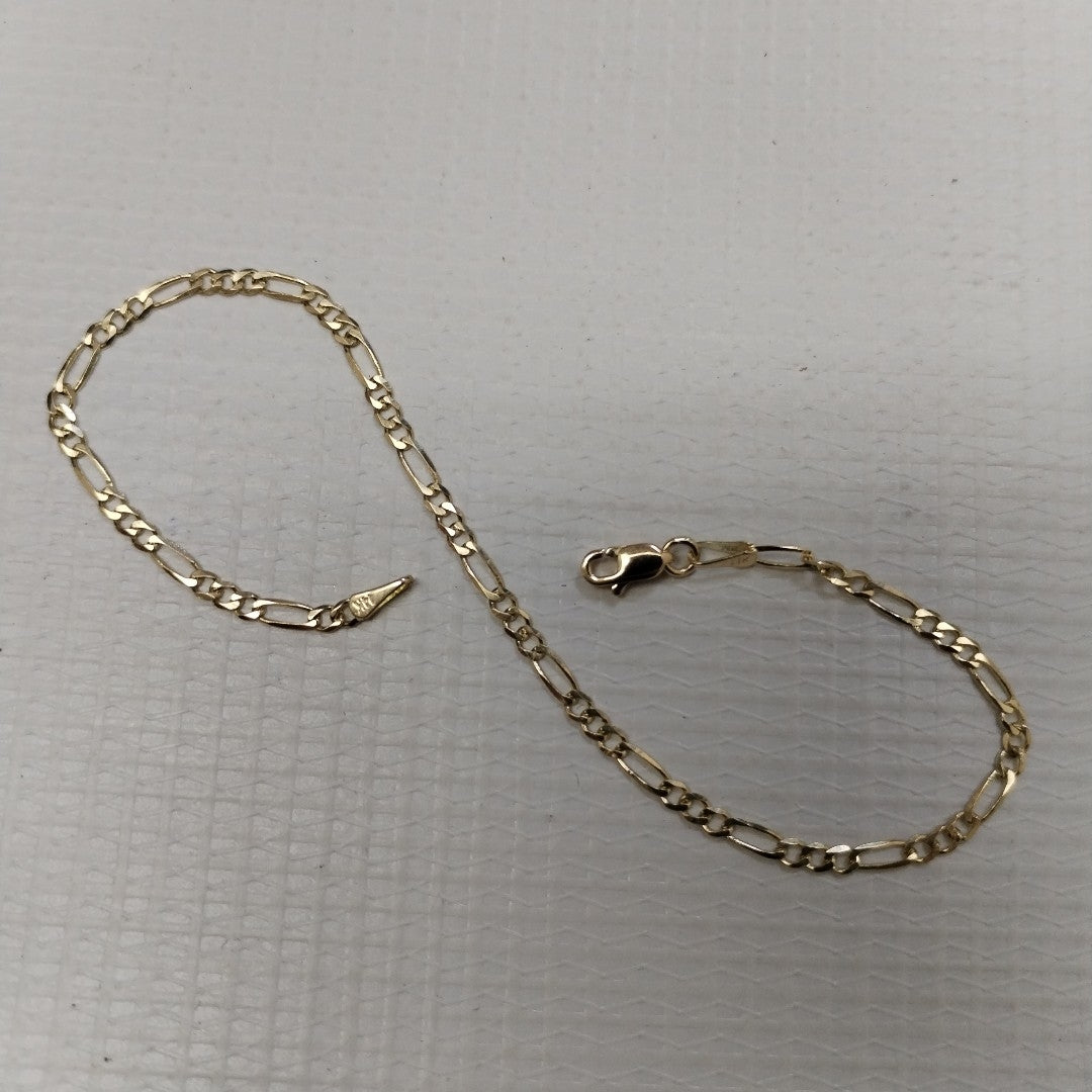 PULSERAS 3X1 ORO 14K 21 CM 2 GR (NUEVO)