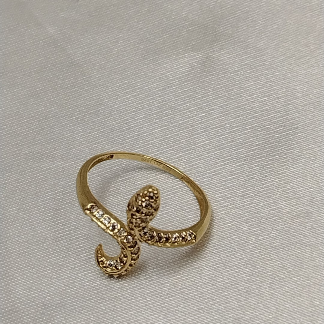 ANILLOS SERPIENTE ORO 10K TALLA 8 1.9 GR (NUEVO)