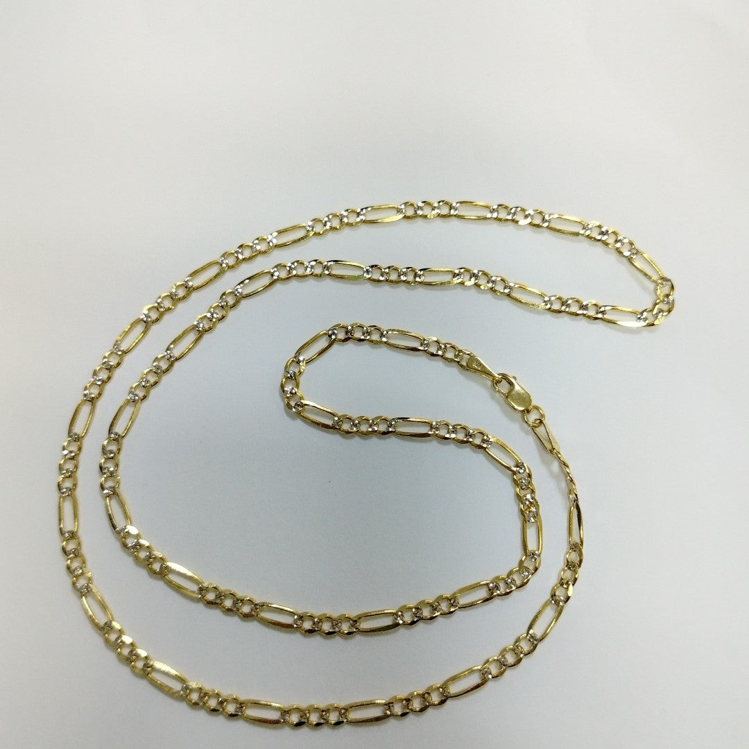 CADENAS 3X1 DIAMANTADA ORO 14K 55 CM 8.4 GR (NUEVO)