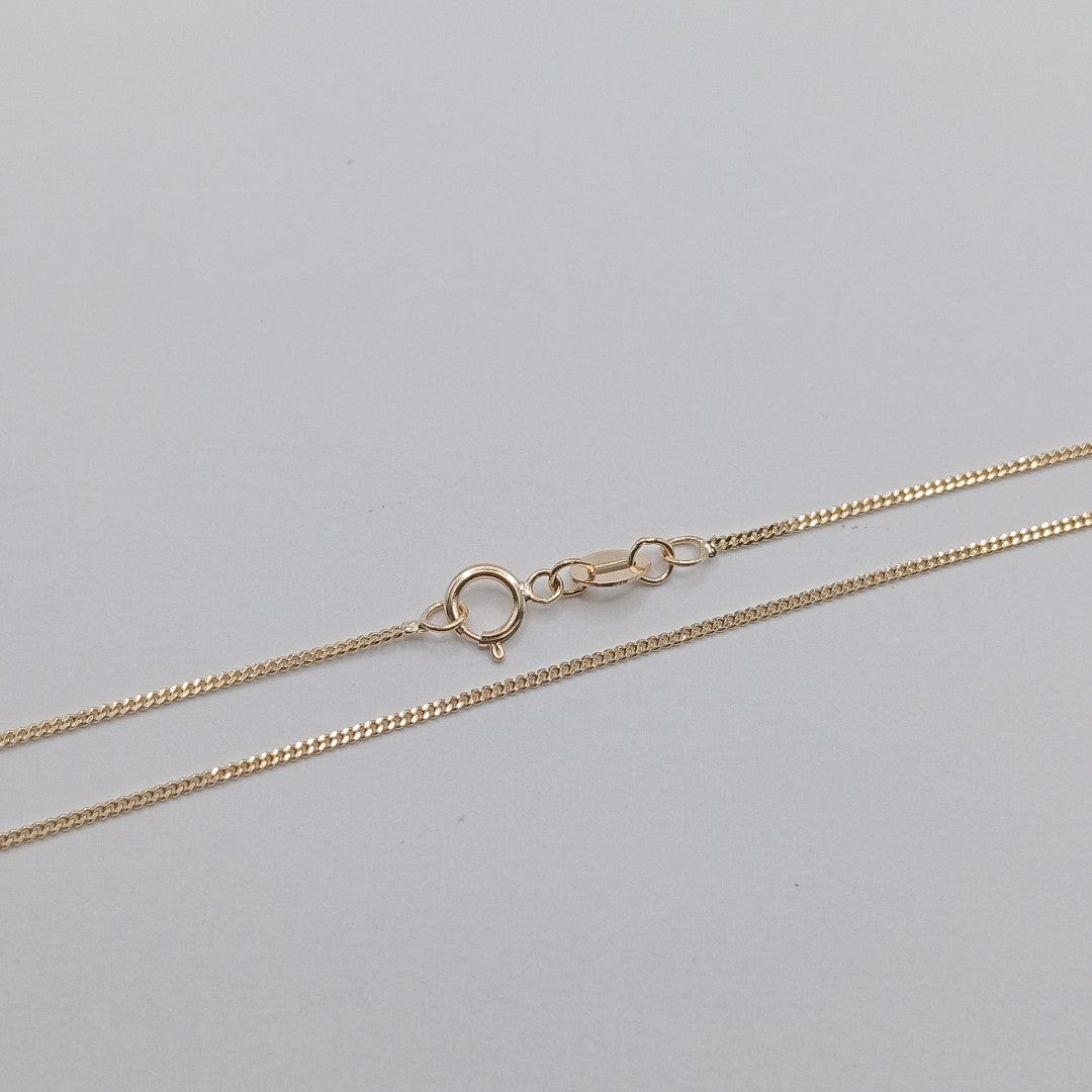 CADENAS TEJIDO BARBADA ORO 10K 55 CM 1.8 GR (NUEVO)
