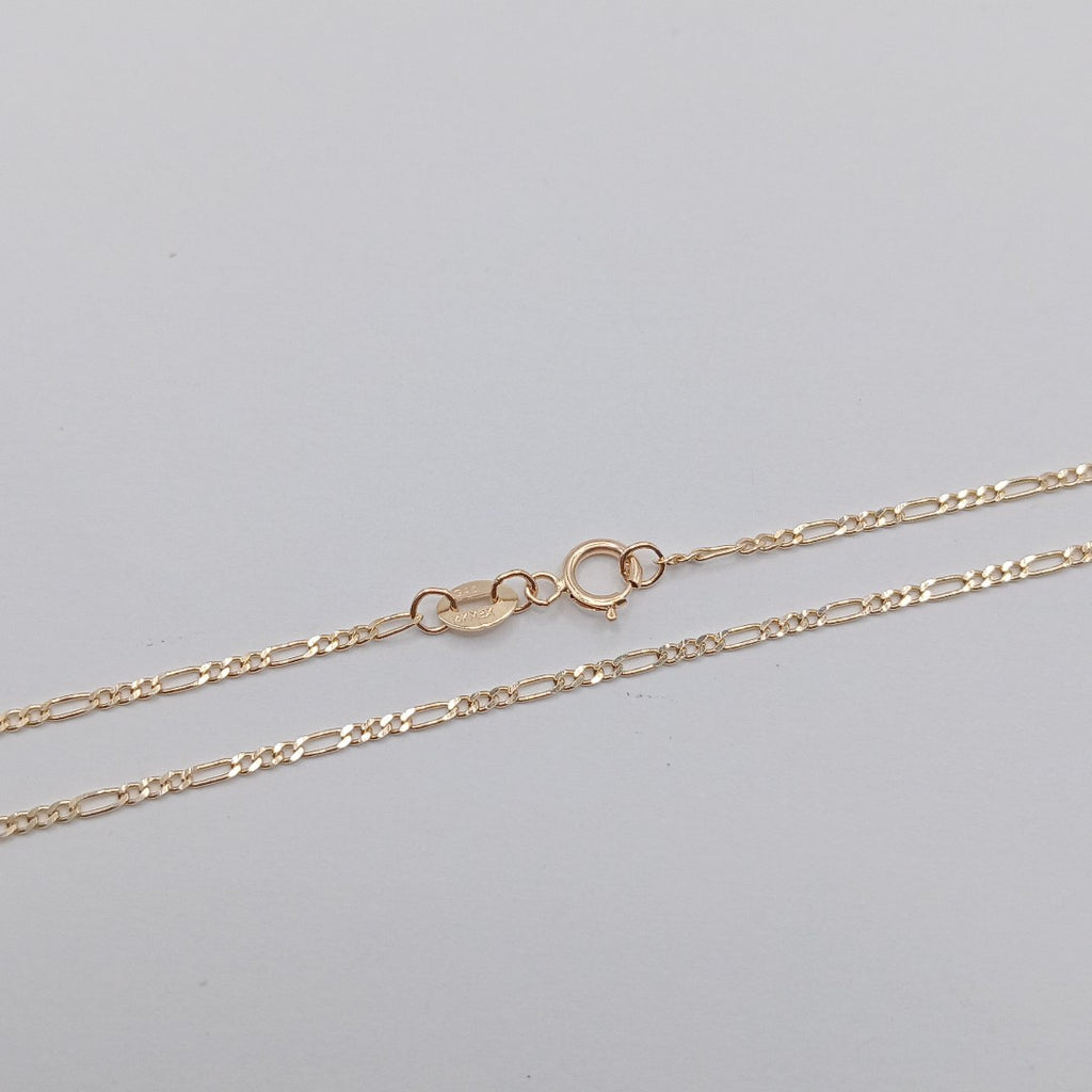 CADENAS TEJIDO 3X1 ORO 14K 55 CM 2.4 GR (NUEVO)
