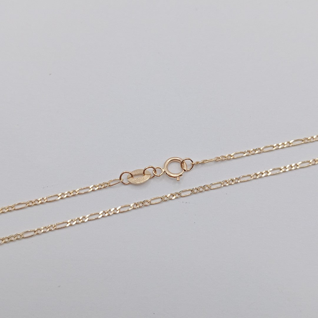 CADENAS TEJIDO 3X1 ORO 14K 55 CM 2.4 GR (NUEVO)