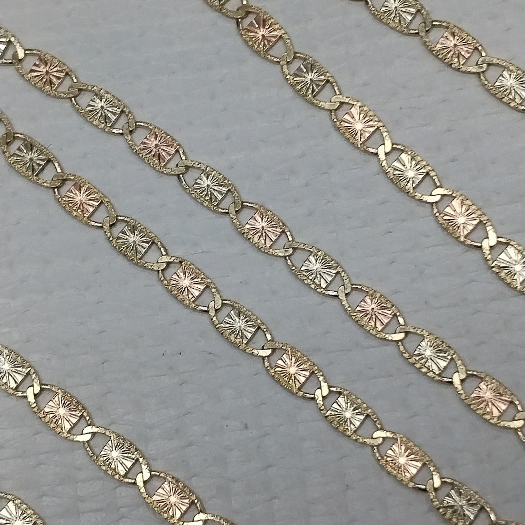 CADENAS TEJIDO GUCHI ORO 10K 55 CM 6.8 GR (NUEVO)