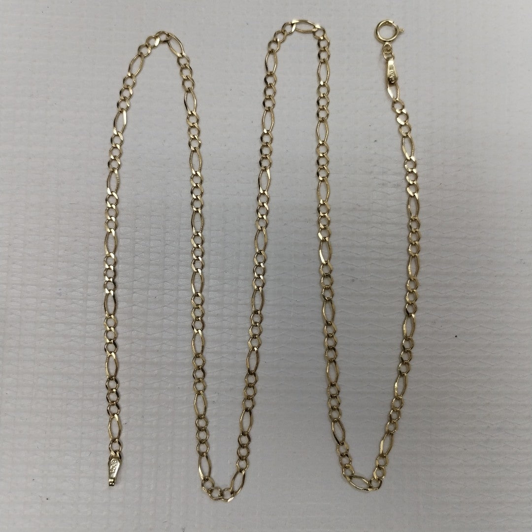 CADENAS TEJIDO 3X1 ORO 10K 55 CM 4.5 GR (NUEVO)