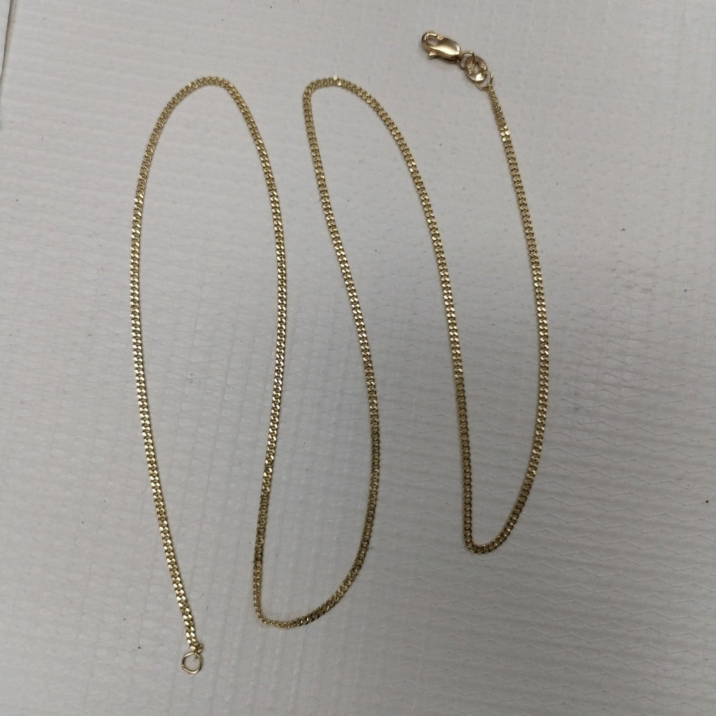 CADENAS TEJIDO BARBADA ORO 10K 50 CM 3.1 GR (NUEVO)