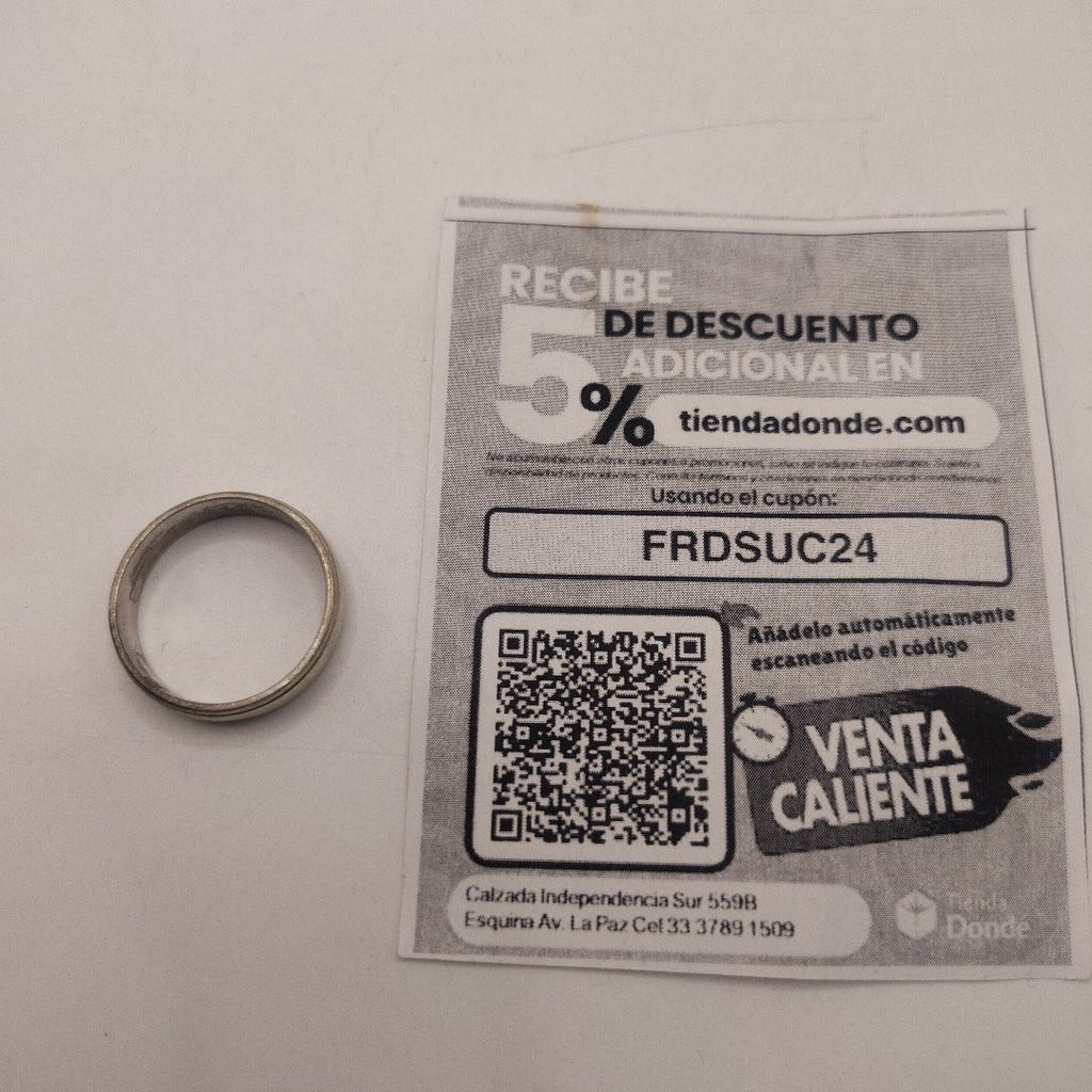 ARGOLLA ORO BLANCO 10 K 5 GRMS (SEMINUEVO)