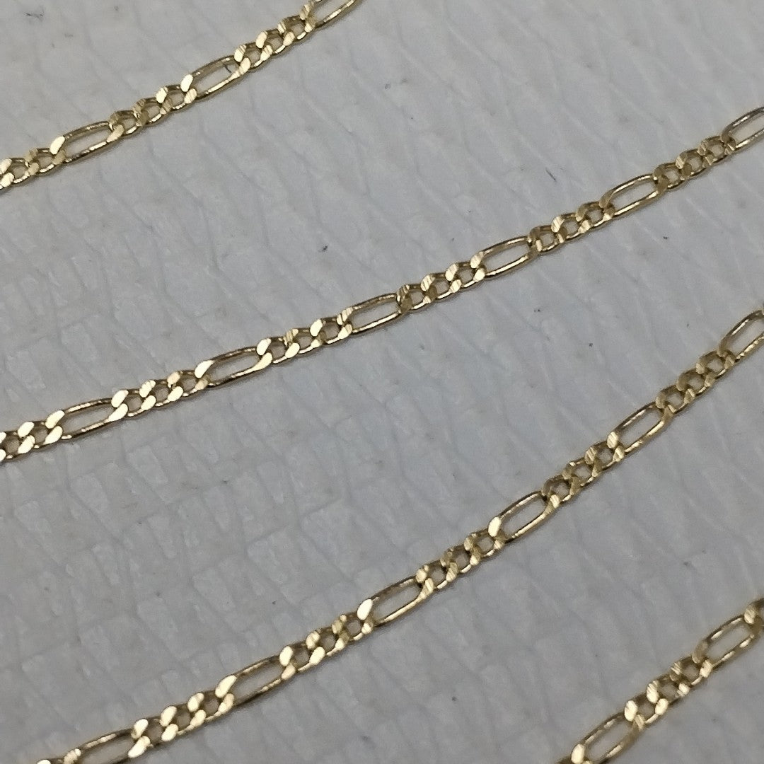 CADENAS TEJIDO 3X1 ORO 14K 55 CM 2.4 GR (NUEVO)