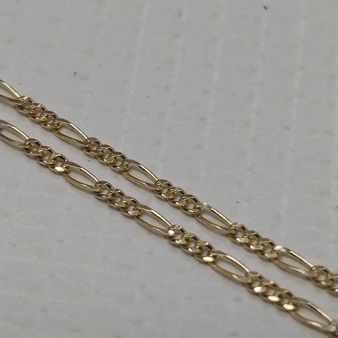 CADENAS TEJIDO 3X1 ORO 14K 55 CM 2.7 GR (NUEVO)