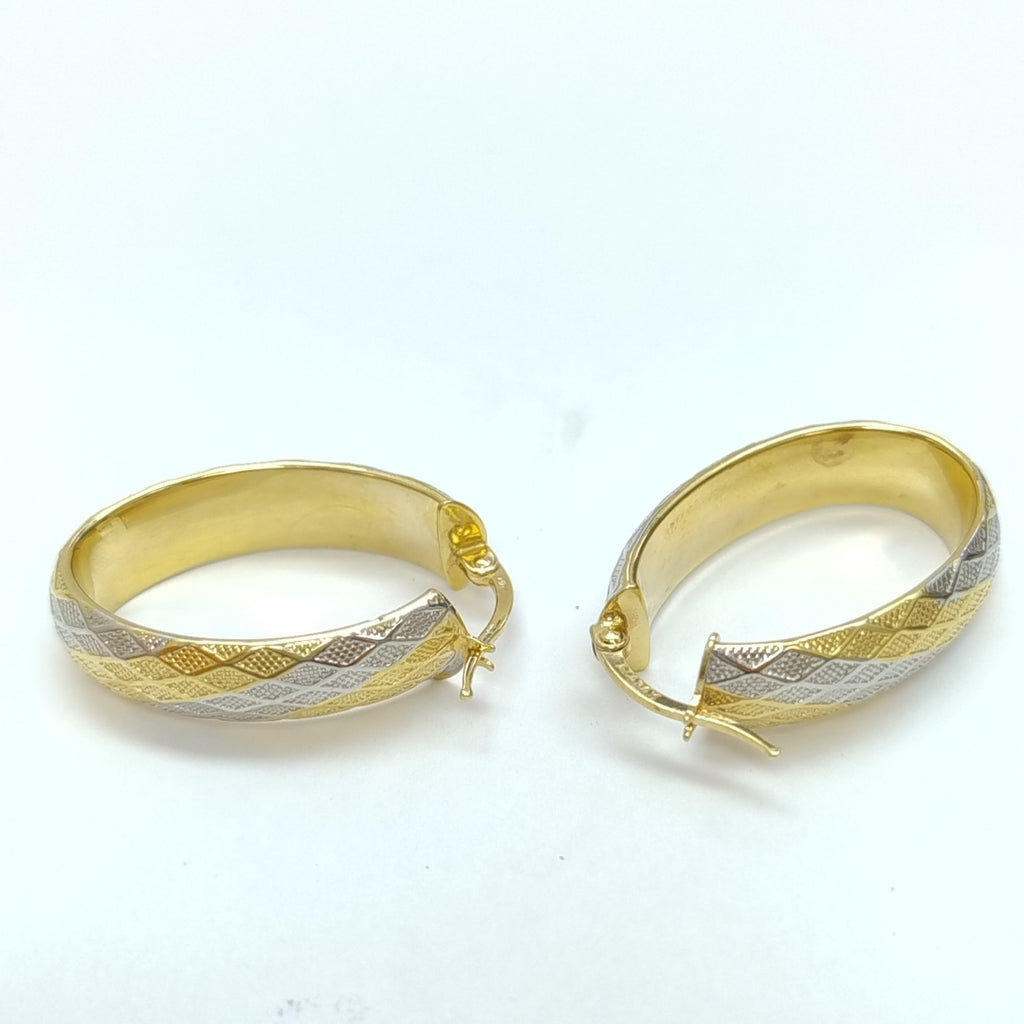 ARRACADAS PAR ORO, RODIADO 14 K 4.3 GRMS (SEMINUEVO)