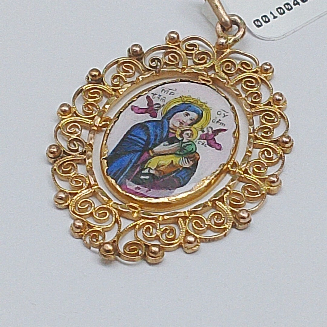 MEDALLA RELIGIOSA ORO 10 K 5.8 GRMS (SEMINUEVO)