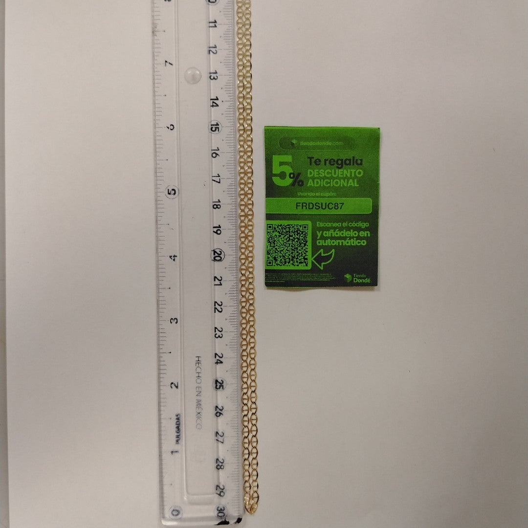 CADENAS TEJIDO GUCHI ORO 10K 60 CM 4.4 GR (NUEVO)