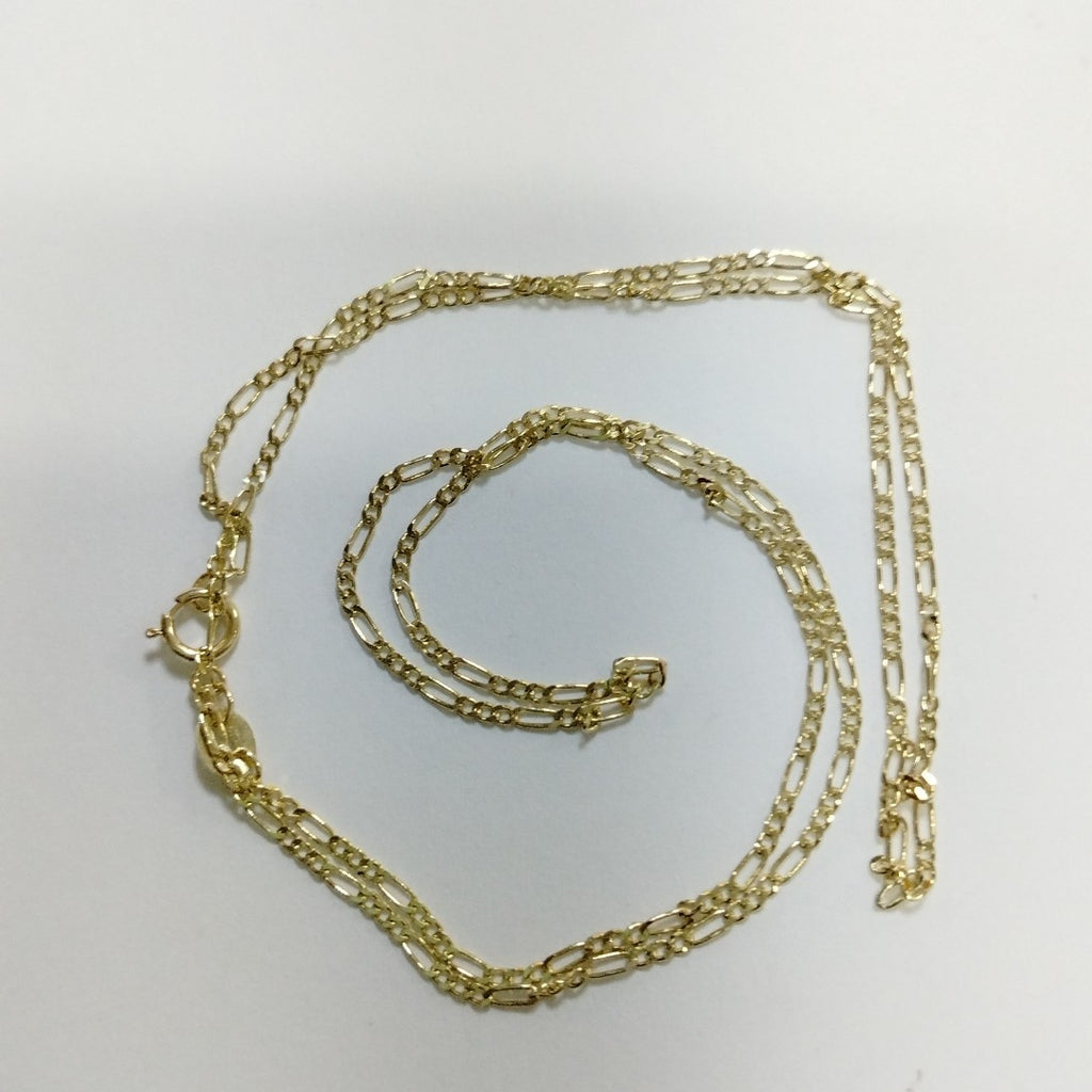 CADENAS TEJIDO 3X1 ORO 14K 55 CM 2.4 GR (NUEVO)