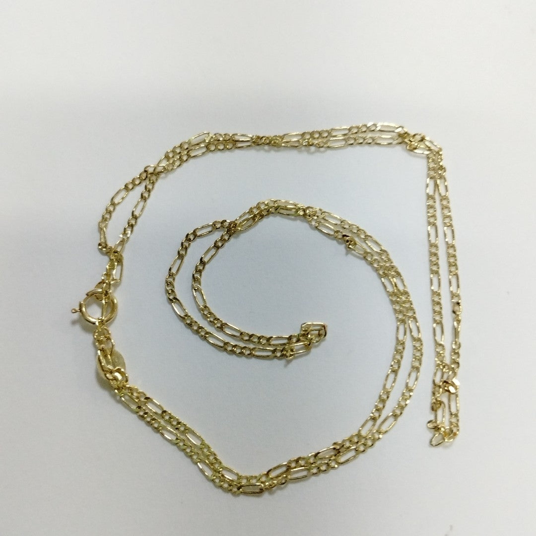 CADENAS TEJIDO 3X1 ORO 14K 55 CM 2.4 GR (NUEVO)