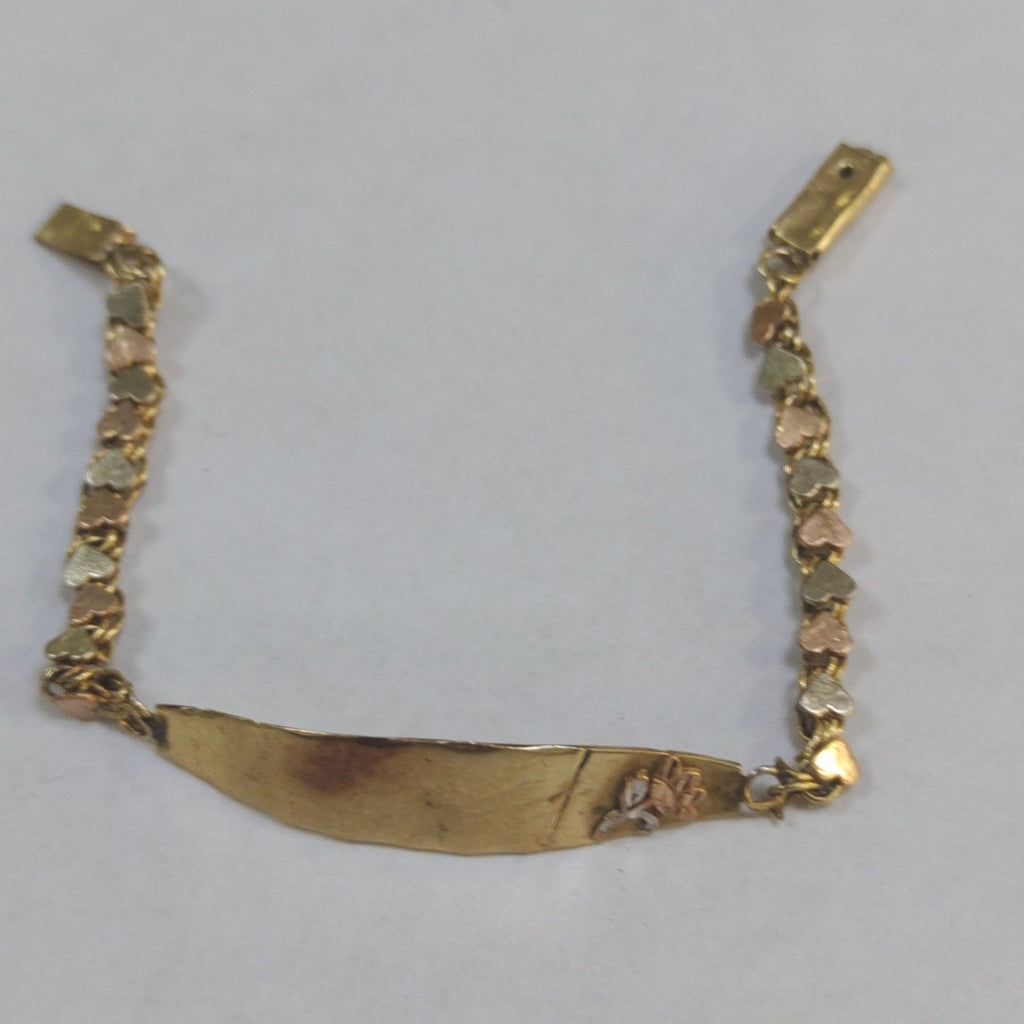 ESCLAVA ORO COMBINADO 10 K 4 GRMS (SEMINUEVO)