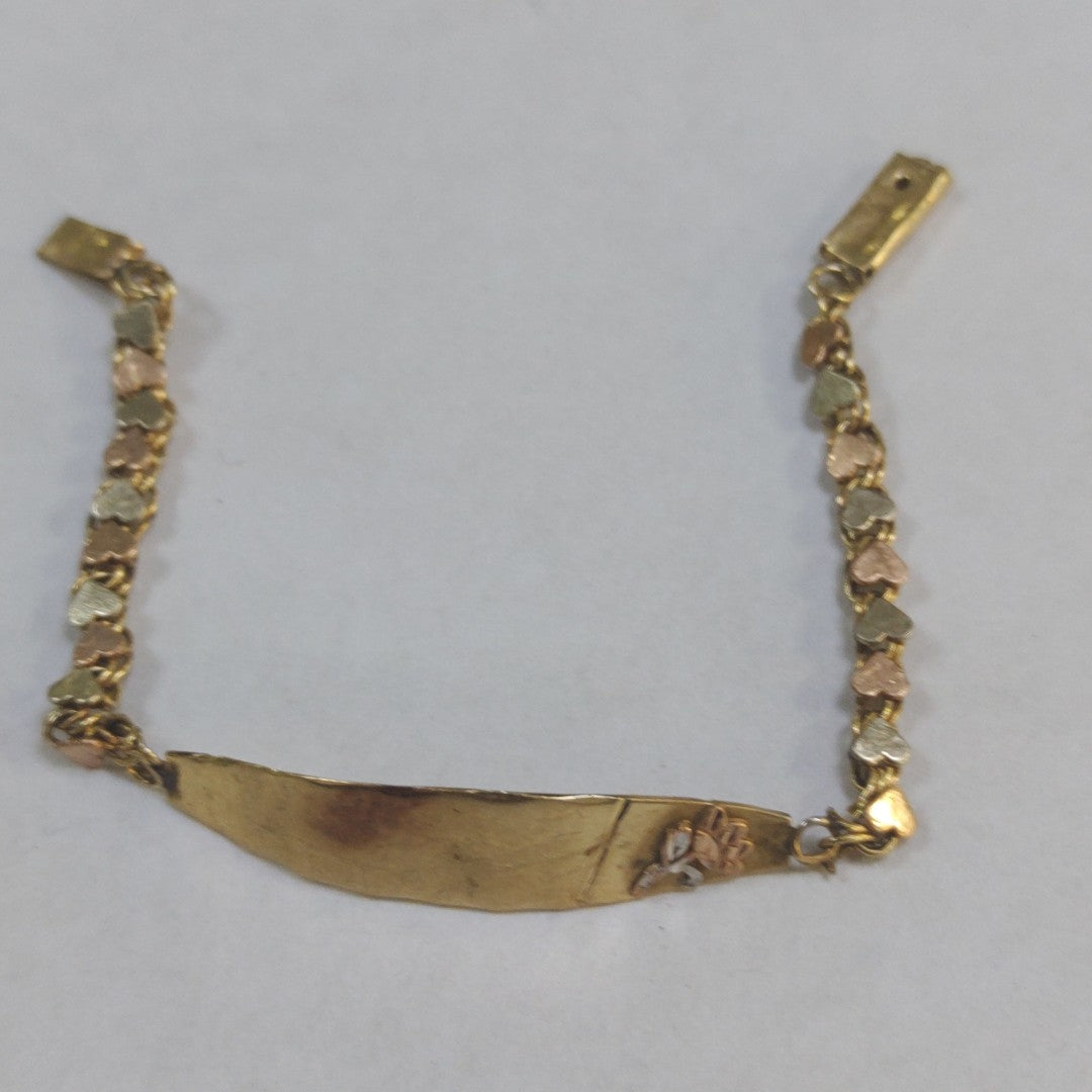 ESCLAVA ORO COMBINADO 10 K 4 GRMS (SEMINUEVO)