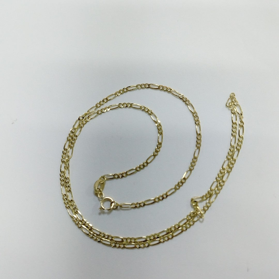 CADENAS TEJIDO 3X1 ORO 10K 50 CM 2.9 GR (NUEVO)