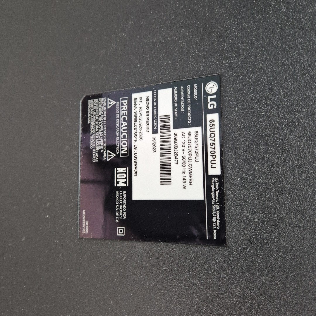 PANTALLA LG 65UQ7570PUJ (2023) 65" LED 4K (SEMINUEVO)