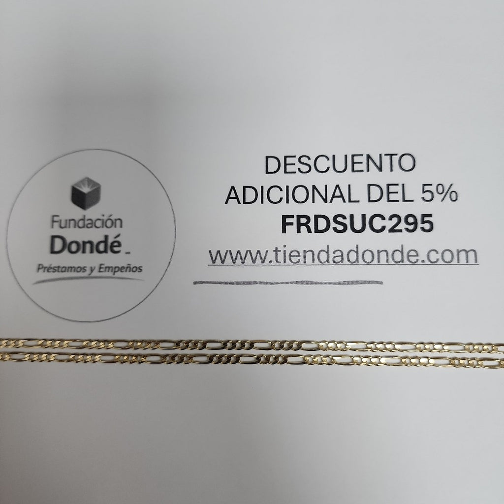 CADENAS 3X1 ORO 14K 60 CM 8.8 GR (NUEVO)