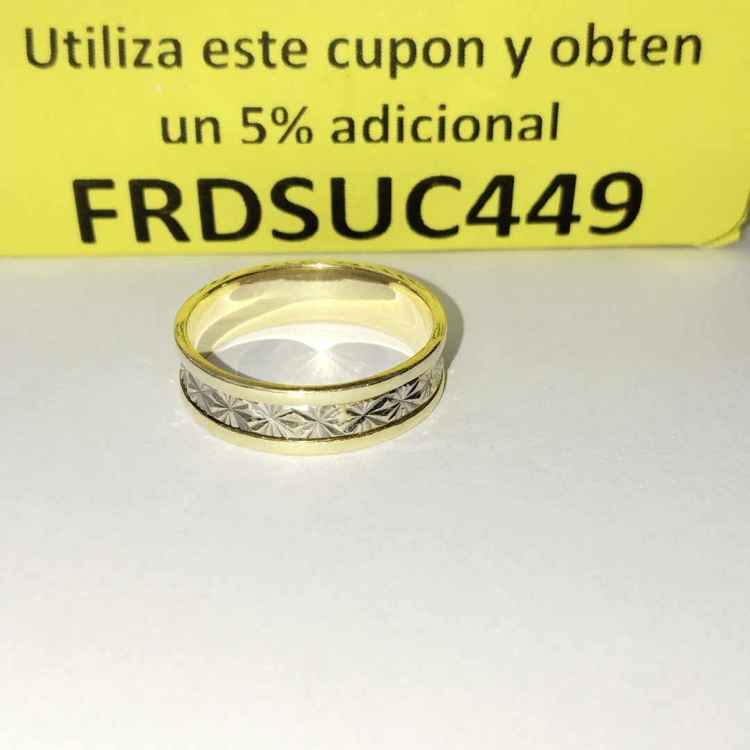 ANILLITO ORO, ORO COMBINADO 14 K 5.3 GRMS (SEMINUEVO)