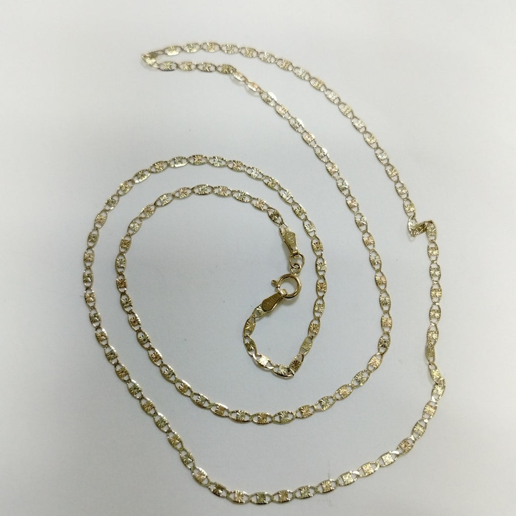CADENAS TEJIDO GUCHI ORO 10K 60 CM 3 GR (NUEVO)