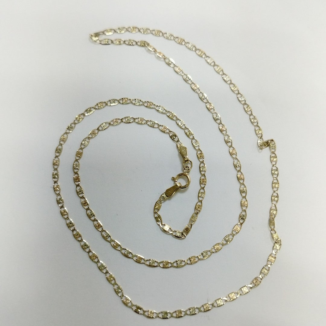 CADENAS TEJIDO GUCHI ORO 10K 60 CM 3 GR (NUEVO)
