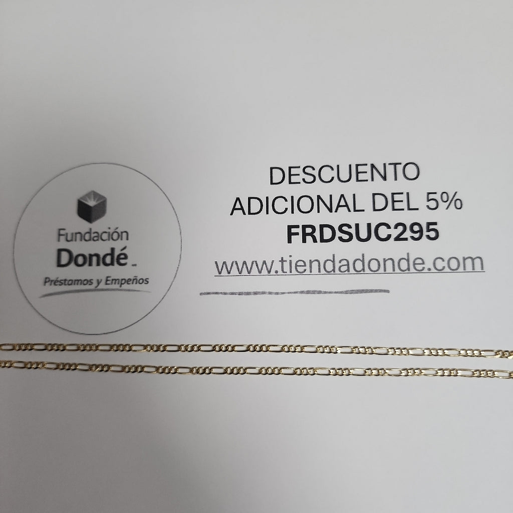 CADENAS 3X1 ORO 14K 55 CM 5.1 GR (NUEVO)