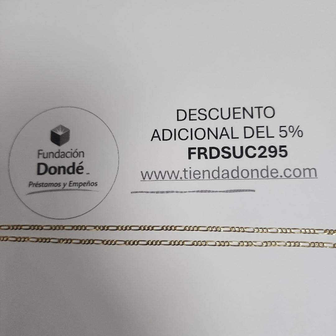 CADENAS 3X1 ORO 14K 55 CM 5.1 GR (NUEVO)