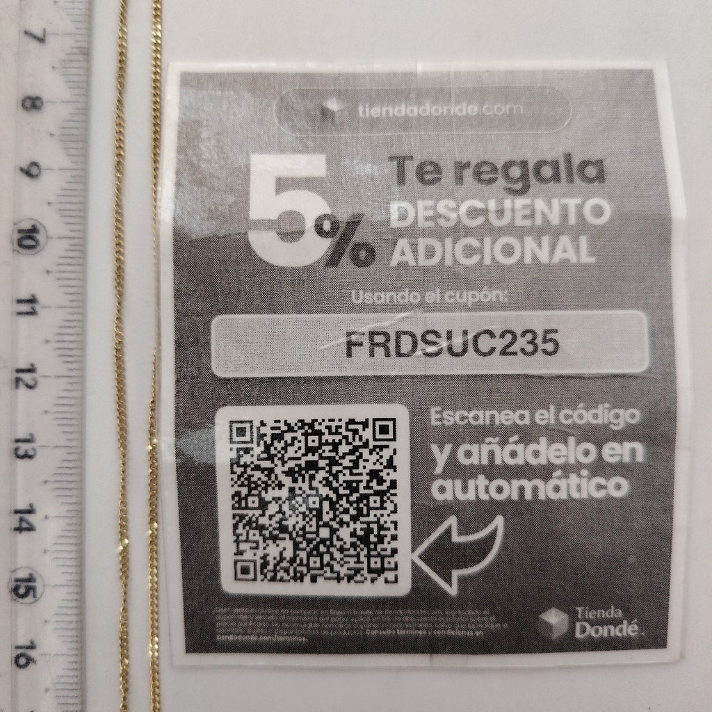 CADENA ORO 10 K 2.6 GRMS (SEMINUEVO)