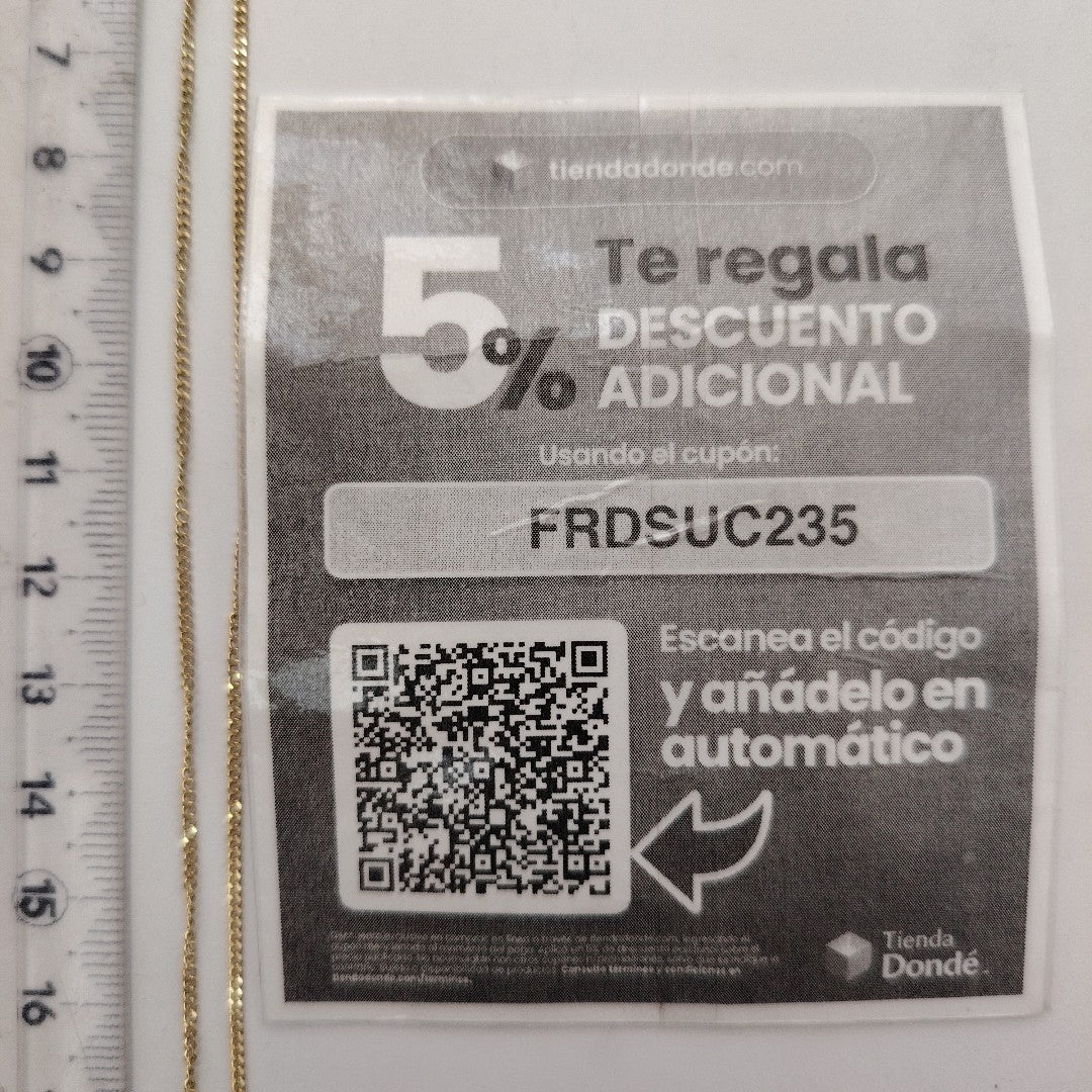 CADENA ORO 10 K 2.6 GRMS (SEMINUEVO)