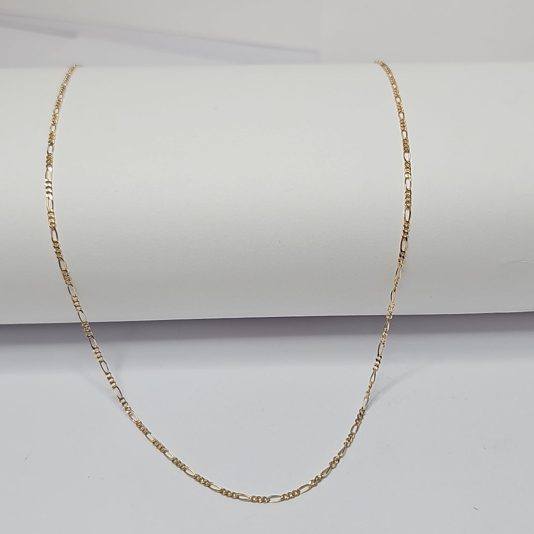 CADENAS TEJIDO 3X1 ORO 14K 55 CM 2.7 GR (NUEVO)