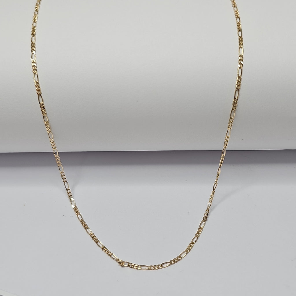CADENAS TEJIDO 3X1 ORO 14K 55 CM 2.7 GR (NUEVO)