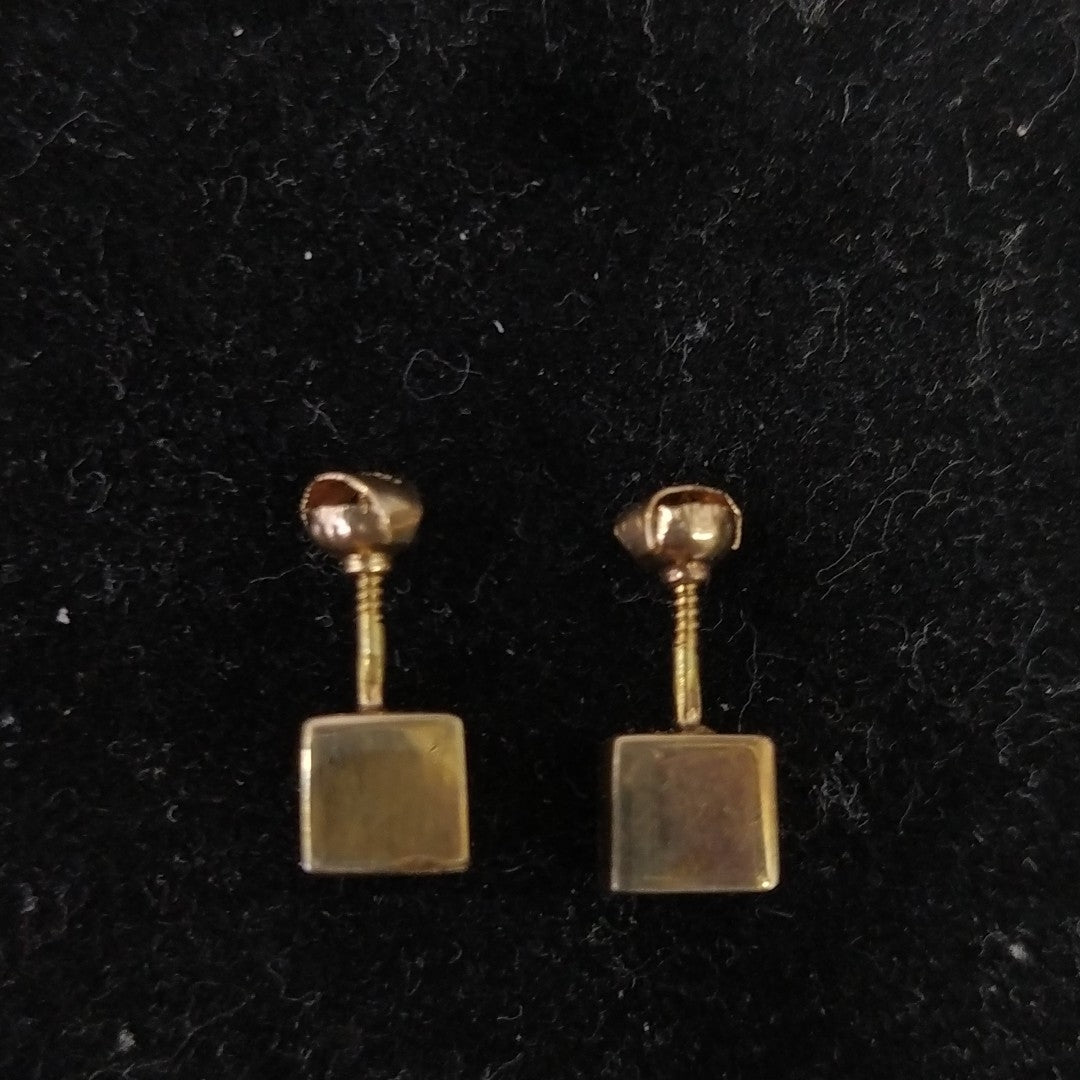 BROQUELES PAR ORO 14 K 1.2 GRMS (SEMINUEVO)