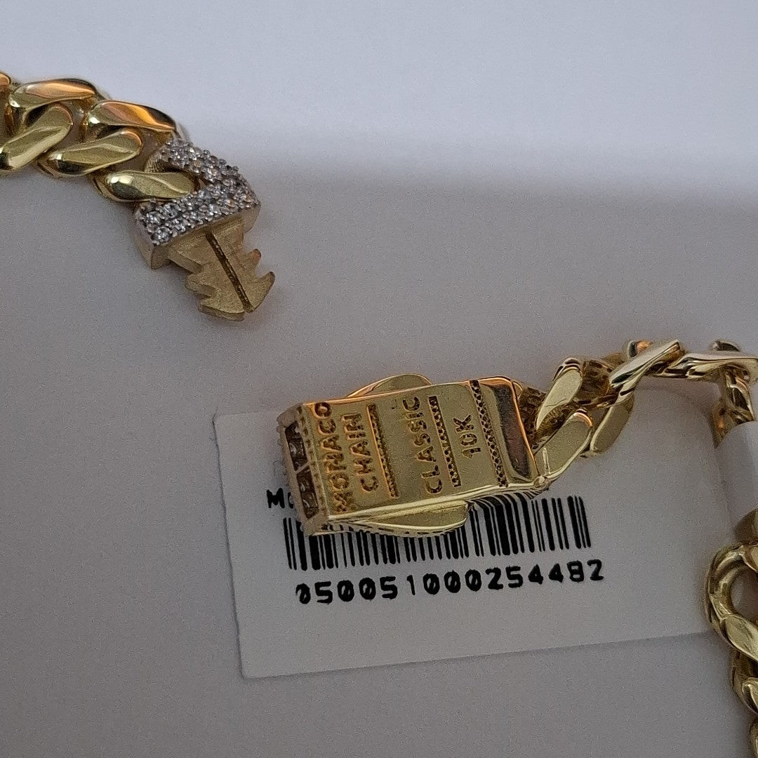 PULSERA MONACO ORO 10K 6.5 (NUEVO)