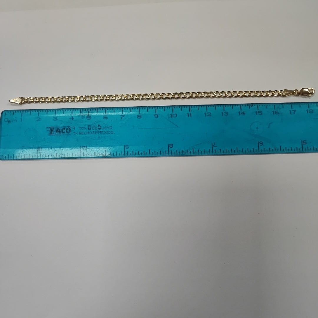 PULSERAS BARBADA ORO 14K 18 CM 4.6 GR (NUEVO)