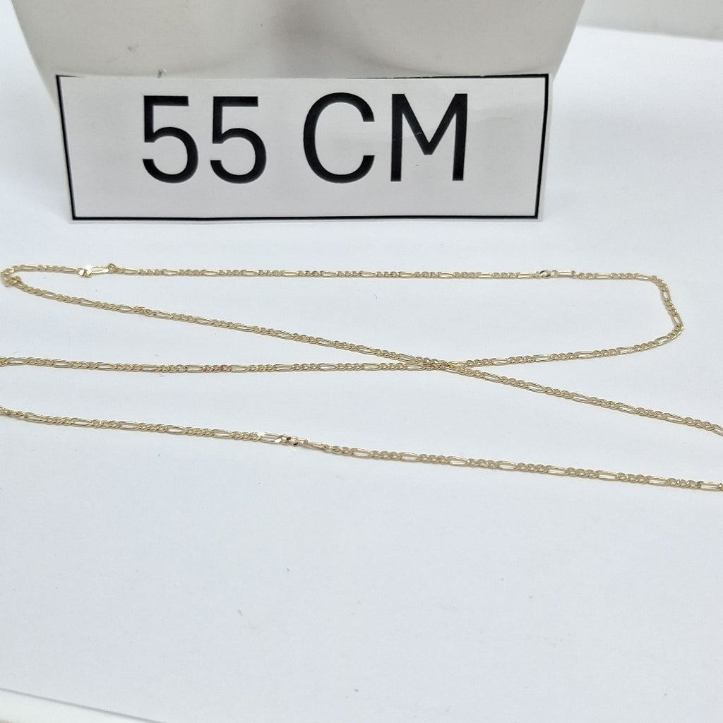 CADENAS TEJIDO 3X1 ORO 14K 55 CM 2.4 GR (NUEVO)