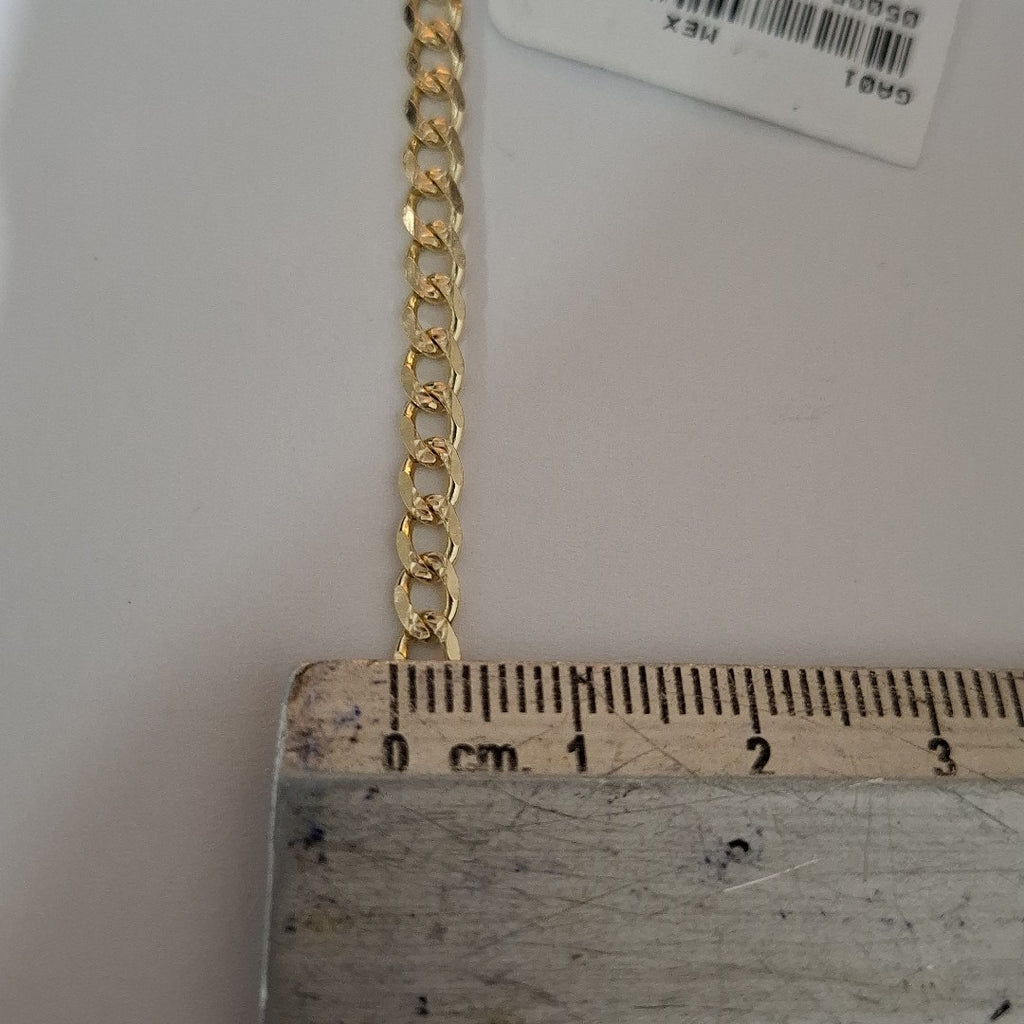 PULSERAS BARBADA ORO 14K 18 CM 4.6 GR (NUEVO)