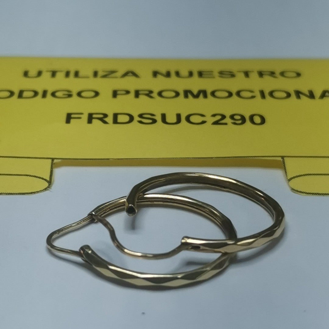ARRACADAS PAR ORO 14 K 1.4 GRMS (SEMINUEVO)