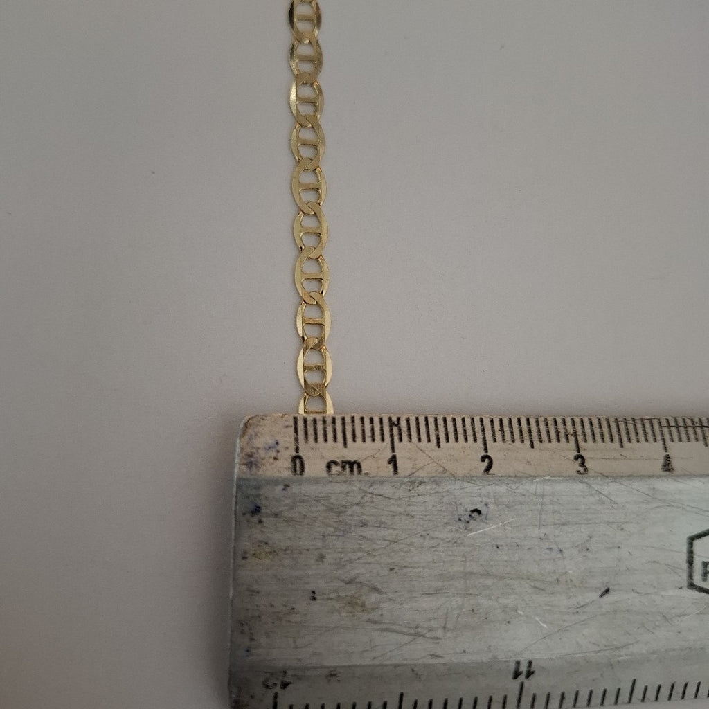 CADENAS TEJIDO MARINERA ORO 14K 50 CM 7.8 GR (NUEVO)