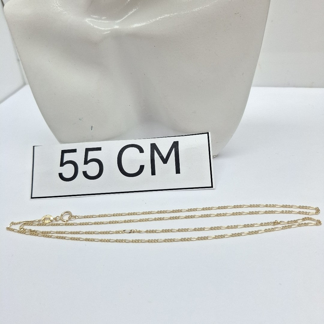 CADENAS TEJIDO 3X1 ORO 14K 55 CM 2.7 GR (NUEVO)