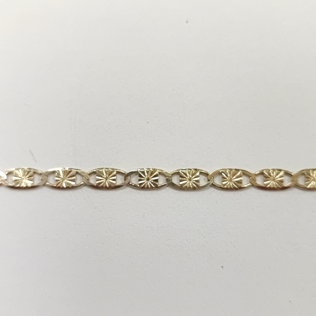 PULSERAS GUCHI ORO 14K 18 CM 2.8 GR (NUEVO)