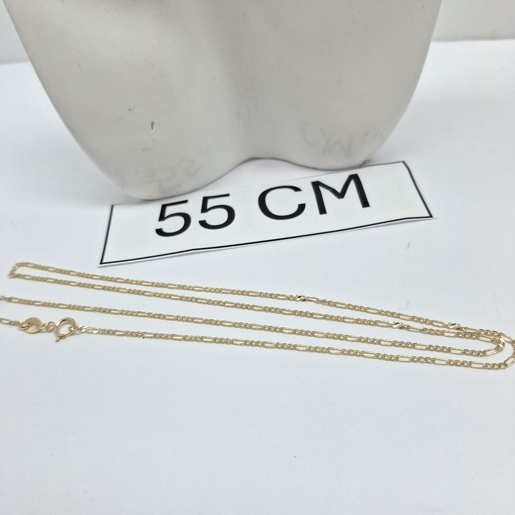 CADENAS TEJIDO 3X1 ORO 14K 55 CM 2.4 GR (NUEVO)